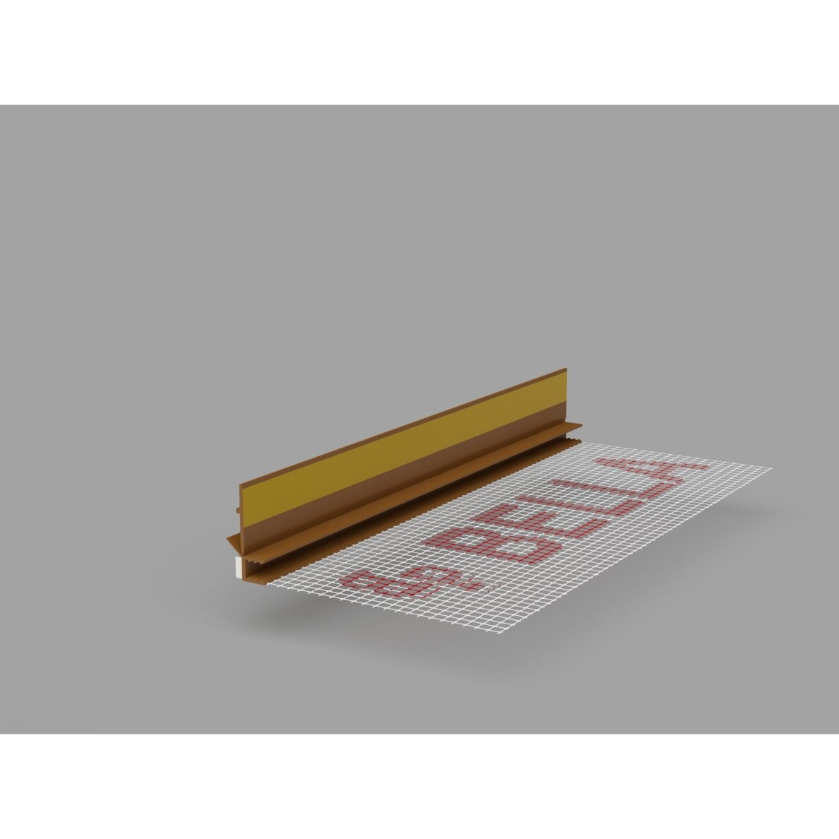BELLA PLAST deformacinis PVC profilis su tinkleliu BP13 MINI U KOLOR 6/3 6