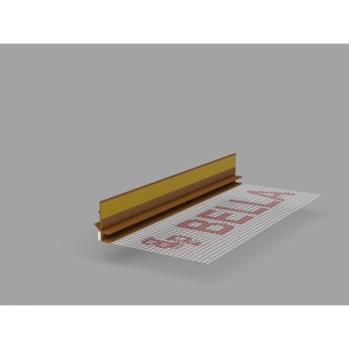 BELLA PLAST deformacinis PVC profilis su tinkleliu BP13 MINI U KOLOR 6/3 6