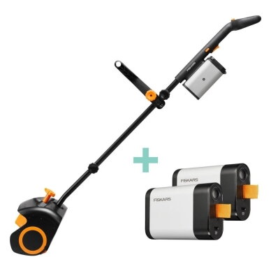 Akumuliatorinis sniego kastuvas Fiskars eSnowShovel + Fiskars PowerTools 2 baterijų rinkinys Akumuliatorinis sniego kastuvas Fiskars eSnowShovel + Fiskars PowerTools 2 baterijų rinkinys
