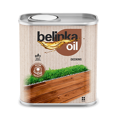 Alyva medinėms terasoms Belinka OIL DECKING - Spalva 203  2,5L