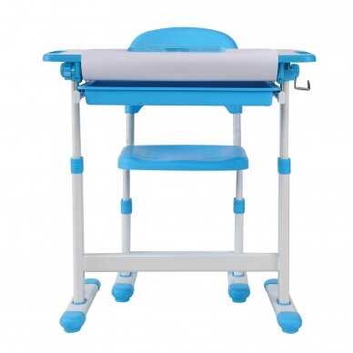 Augantis stalas ir kėdė Vaidėja PENGUIN, mėlynas