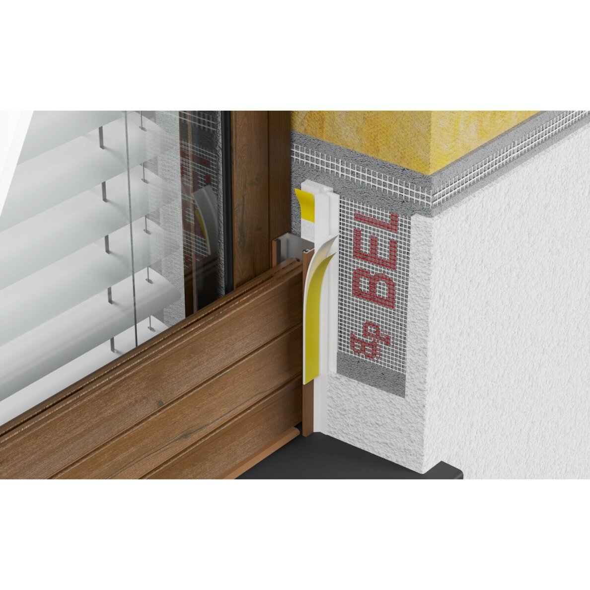 BELLA PLAST deformacinis PVC profilis su tinkleliu BP13 R 2