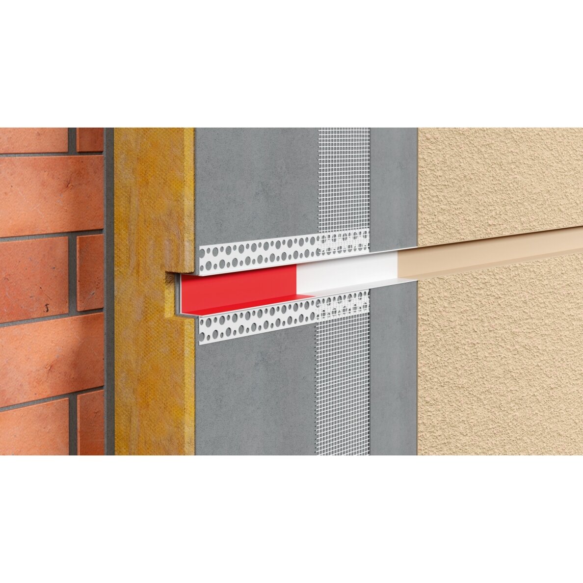 BELLA PLAST profilis PVC dekoratyvinių griovelių formavimui be tinklelio BP11 H3 R 3