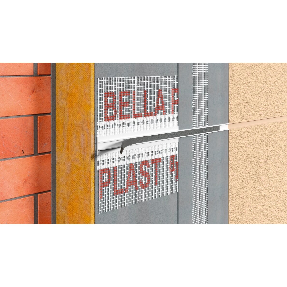 BELLA PLAST profilis PVC dekoratyvinių griovelių formavimui su tinkleliu BP11 MINI MAX 1 BELLA PLAST profilis PVC dekoratyvinių griovelių formavimui su tinkleliu BP11 MINI MAX 1