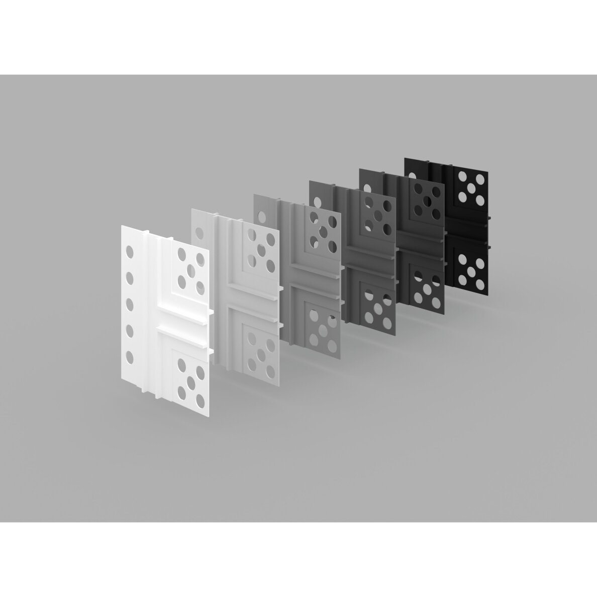 BELLA PLAST profilis PVC dekoratyvinių griovelių T jungčių sujungimui BP11 MINI MAX TC