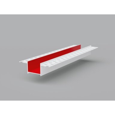 BELLA PLAST profilis PVC dekoratyvinių griovelių formavimui be tinklelio BP11 H3 R BELLA PLAST profilis PVC dekoratyvinių griovelių formavimui be tinklelio BP11 H3 R