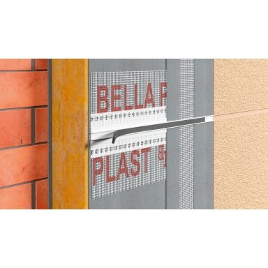 BELLA PLAST profilis PVC dekoratyvinių griovelių formavimui su tinkleliu BP11 MINI MAX BELLA PLAST profilis PVC dekoratyvinių griovelių formavimui su tinkleliu BP11 MINI MAX