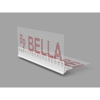 BELLA PLAST nulašėjimo PVC profilis su tinkleliu BP14 LUX