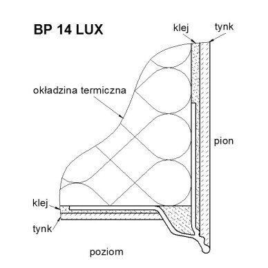BELLA PLAST nulašėjimo PVC profilis su tinkleliu BP14 LUX 2 BELLA PLAST nulašėjimo PVC profilis su tinkleliu BP14 LUX 2