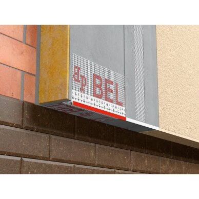 BELLA PLAST nulašėjimo PVC profilis su tinkleliu BP14 PLUS N 1