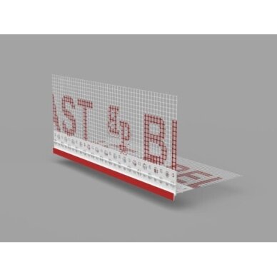 BELLA PLAST nulašėjimo PVC profilis su tinkleliu BP14 PLUS N
