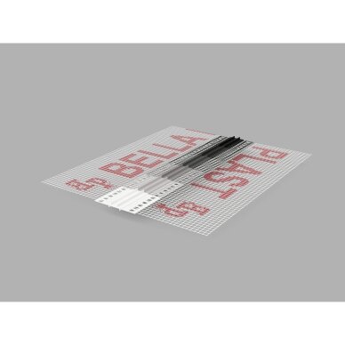 BELLA PLAST profilis PVC dekoratyvinių griovelių formavimui su tinkleliu BP11 MINI MAX
