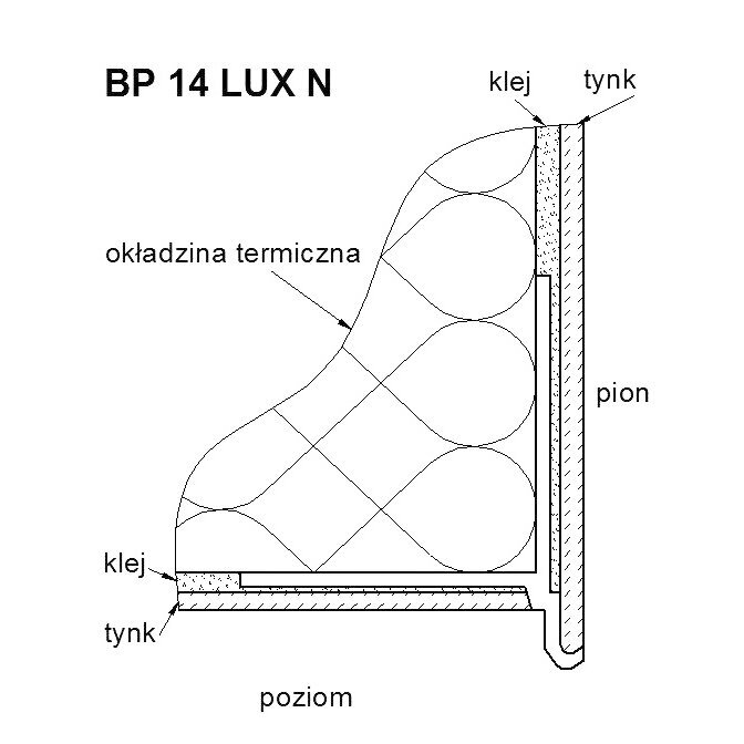 BELLA PLAST nulašėjimo PVC profilis su tinkleliu BP14 LUX N 2 BELLA PLAST nulašėjimo PVC profilis su tinkleliu BP14 LUX N 2