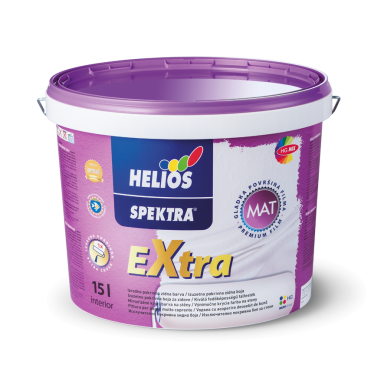 HELIOS balti dažai vidaus sienoms ir luboms SPEKTRA EXTRA HELIOS balti dažai vidaus sienoms ir luboms SPEKTRA EXTRA