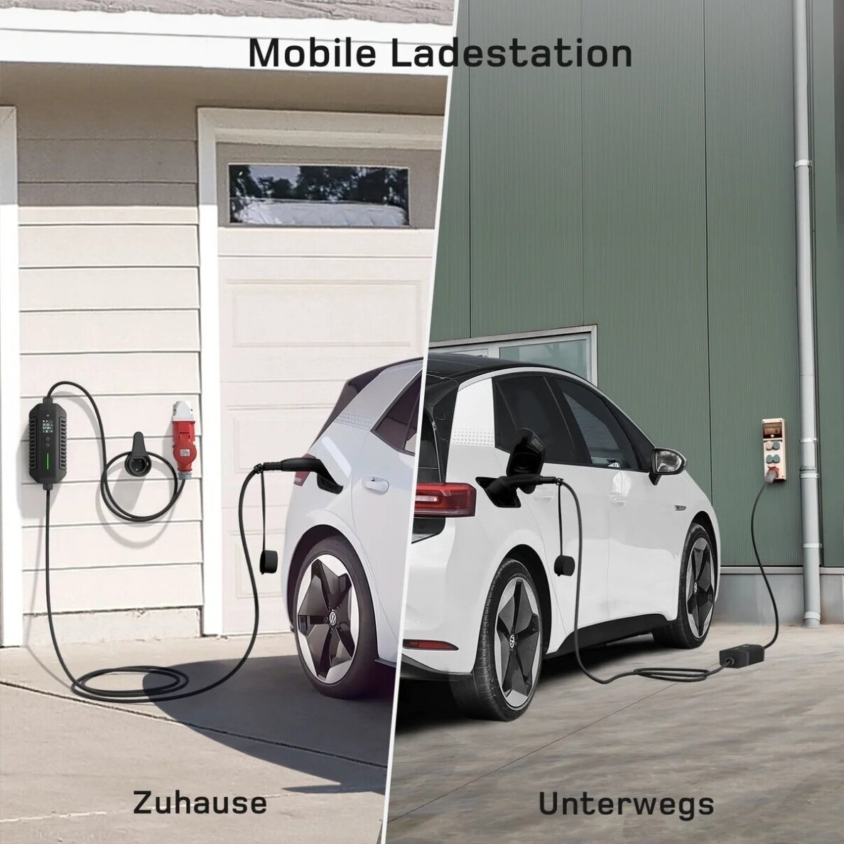 DEPOW mobili elektromobilių įkrovimo stotelė EV, 22 kW, 7 m 3