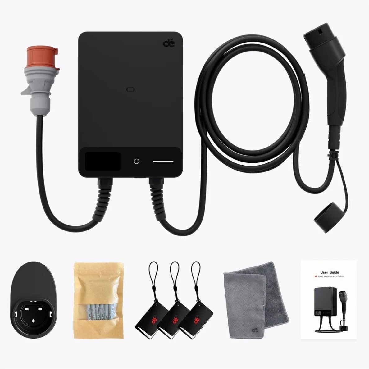 DEPOW stacionari elektromobilių įkrovimo stotelė, 11 kW, 10 m 2 DEPOW stacionari elektromobilių įkrovimo stotelė, 11 kW, 10 m 2