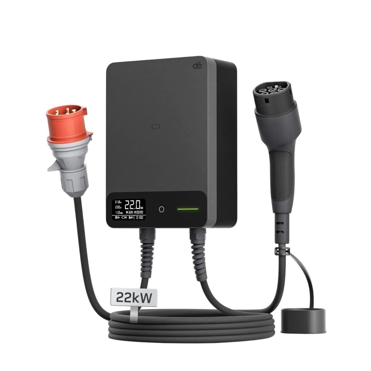 DEPOW stacionari elektromobilių įkrovimo stotelė, 22 kW, 15 m DEPOW stacionari elektromobilių įkrovimo stotelė, 22 kW, 15 m