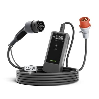 DEPOW mobili elektromobilių įkrovimo stotelė EV, 11 kW, 15 m