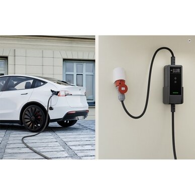 DEPOW mobili elektromobilių įkrovimo stotelė EV, 11 kW, 20 m 4