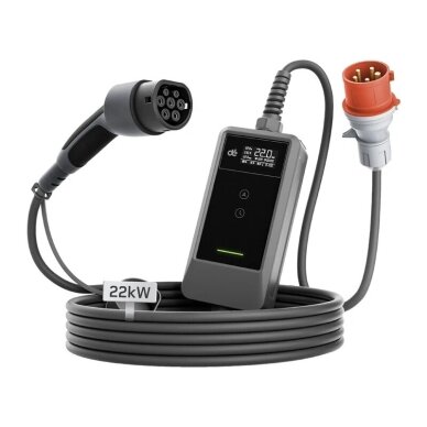 DEPOW mobili elektromobilių įkrovimo stotelė EV, 22 kW, 10 m