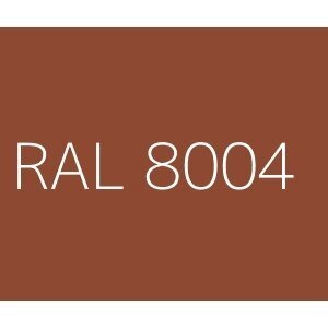 Emaliniai dažai TESSAROL cinkuotiems paviršiams RAL8004 Vario spalva 1