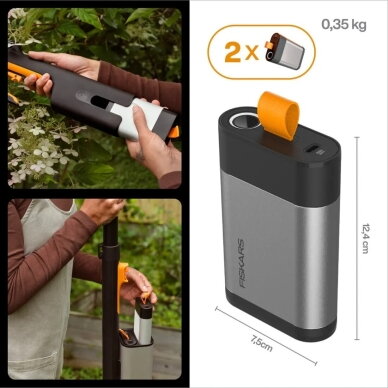 Fiskars PowerTools 12V–4Ah baterija 3