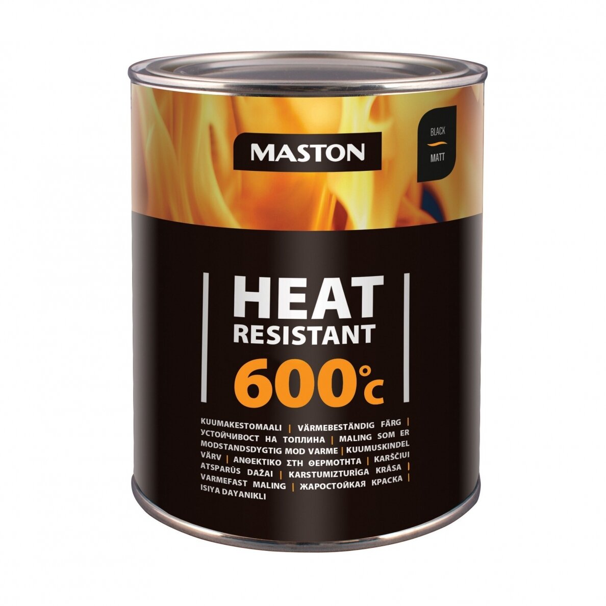 Karstumizturīgas MASTON krāsas 600°С, Melnā