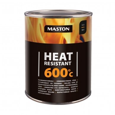 Karstumizturīgas MASTON krāsas 600°С, Melnā Karstumizturīgas MASTON krāsas 600°С, Melnā