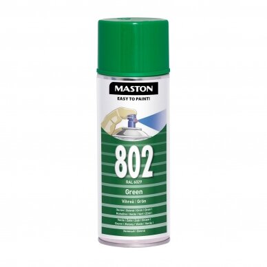 Aerozoliniai dažai MASTON 100, Žalia 802, RAL6029