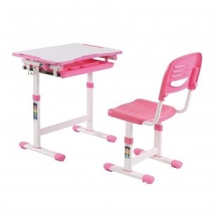 Augantis stalas ir kėdė Vaidėja BEE, rožinis